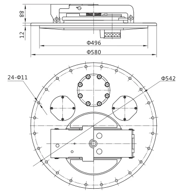 የልኬት ስዕል፦ CR-TK-003