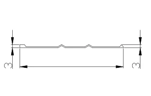 Dimension drawing for CR-123218 (lower trim)