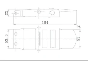 Dimension drawing for CR-023301P