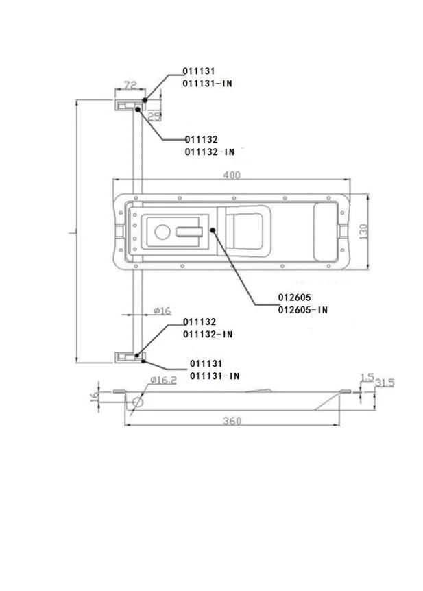 Dimension drawing for CR-011260-In