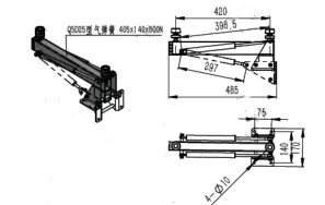 Dimension drawing for CR-080201