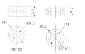 Dimension drawing for CR-100102