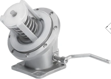 Fluoropolymer-lined emergency valve