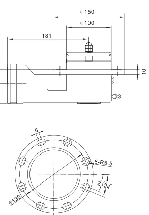Dimension drawing for CR-TK-126