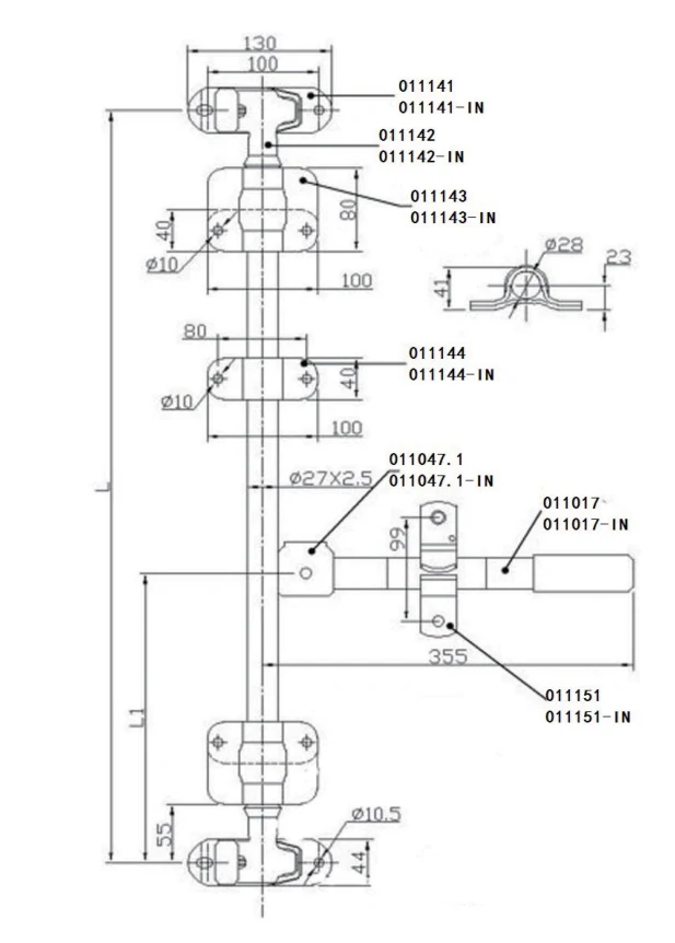 Dimension drawing for CR-011017