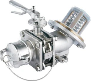 Fluoropolymer-lined emergency valve